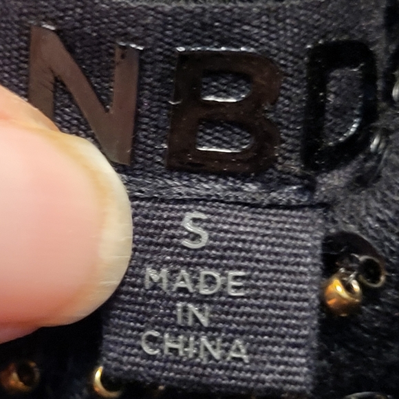 Revolve NBD Nimah Sparkling Black Beaded Sequin Mini Dress - Size S - Picture 5 of 9